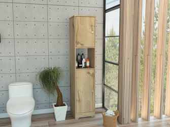 Mueble Auxiliar de Baño Ibis, Café Claro, con Dos Puertas Batientes   ZF