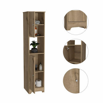 Mueble Auxiliar de Baño Ibis, Café Claro, con Dos Puertas Batientes   ZF