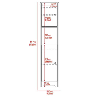 Mueble Auxiliar de Baño Ibis, Café Claro, con Dos Puertas Batientes   ZF