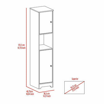 Mueble Auxiliar de Baño Ibis, Café Claro, con Dos Puertas Batientes   ZF