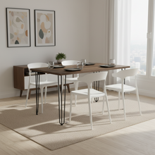 Combo Nova, Incluye Comedor y 4 Sillas En Color Blanco