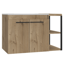 Mueble para Lavamanos Anney, Café Claro, con Dos Puertas y Dos Entrepaños 80