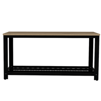 Mueble Multiusos Dusty, Café Claro, con Estructura Metálica Negra