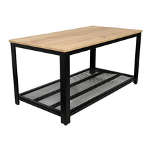 Mueble Multiusos Dusty, Café Claro, con Estructura Metálica Negra