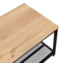Mueble Multiusos Dusty, Café Claro, con Estructura Metálica Negra