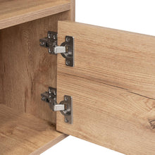 Mesa de Noche Felix, Café Claro, con Una Puerta Abatible