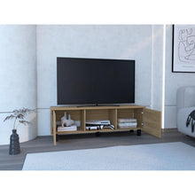 Mesa Para Tv Lazio, Fresno Europeo, Para Televisor Hasta 50 Pulgadas Con dos Puertas