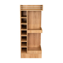 Bar Bajo Esquinero Lym, Fresno Europeo, con espacio para ubicar botellas