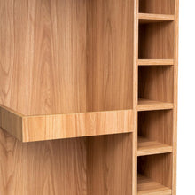 Bar Bajo Esquinero Lym, Fresno Europeo, con espacio para ubicar botellas