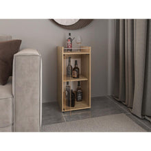 MiniBar Theba, Fresno Europeo, con espacio para botellas de vino y copas ZF