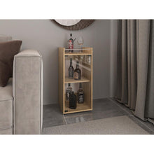 MiniBar Theba, Fresno Europeo, con espacio para botellas de vino y copas ZF