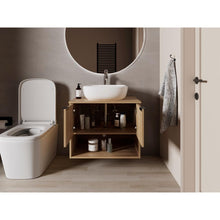 Combo Lavamanos Castel II, Fresno Europeo, Incluye Lavamanos en porcelana Sanitaria y Grifería Alta Titanio