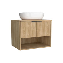 Combo Lavamanos Castel II, Fresno Europeo, Incluye Lavamanos en porcelana Sanitaria y Grifería Alta Titanio