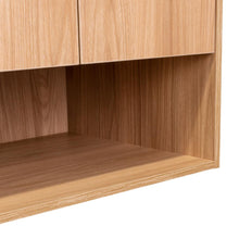 Mueble para Lavamanos Castel, Fresno Europeo, Incluye Lavamanos Corona en Porcelana Sanitaria