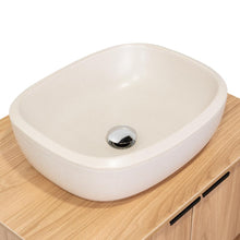 Mueble para Lavamanos Castel, Fresno Europeo, Incluye Lavamanos Corona en Porcelana Sanitaria