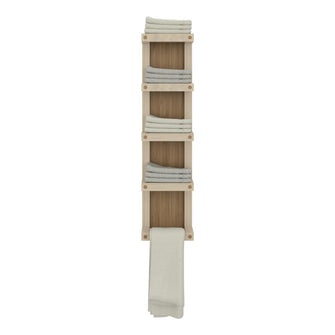 Toallero de Pared Arlington II, Kronos Fresno Europeo, con 5 niveles con gran espacio para ubicar toallas ZF