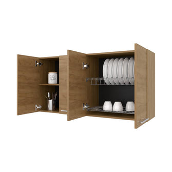 Gabinete Superior Frello 120, Fresno Europeo, con Cuatro Puertas Batientes  ZF