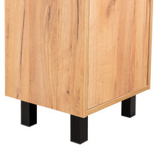 Mueble Lavamanos a Piso Oxford, Fresno Europeo y Plomo, Incluye Lavamanos 40cm ZF