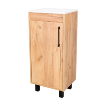 Mueble Lavamanos a Piso Oxford, Fresno Europeo y Plomo, Incluye Lavamanos 40cm ZF