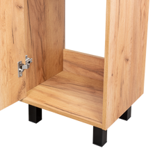 Mueble Lavamanos a Piso Oxford, Fresno Europeo y Plomo, Incluye Lavamanos 40cm ZF