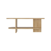 Mesa para TV Leeds Oval, Fresno Europeo, para Televisor hasta 50"