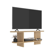 Mesa para TV Leeds Oval, Fresno Europeo, para Televisor hasta 50"