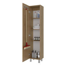 Mueble de Aseo Vinto, Fresno Europeo, Con colgador de escobas ZF