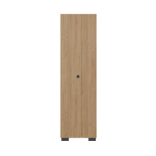 Mueble de Aseo Blake, Kronos Fresno, Incluye Colgador para Escobas y Variedad de Entrepaños ZF