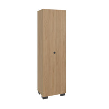 Mueble de Aseo Blake, Kronos Fresno, Incluye Colgador para Escobas y Variedad de Entrepaños ZF