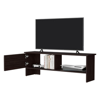 Mesa Para Tv Navi, Nogal Europeo, Para Televisor Hasta 55 Pulgadas Con Puerta ZF