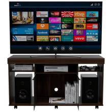 Mesa Para Tv Vermon, Caoba y Wengue, con Espacio Para Televisor de 50 Pulgadas