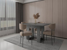 Comedor Volder, Roble Gris, con Amplia Superficie