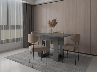 Comedor Volder, Roble Gris, con Amplia Superficie