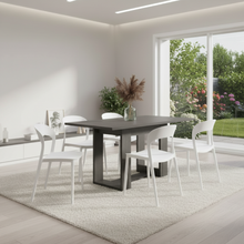 Combo Eter, Incluye Comedor y 4 Sillas En Color Blanco