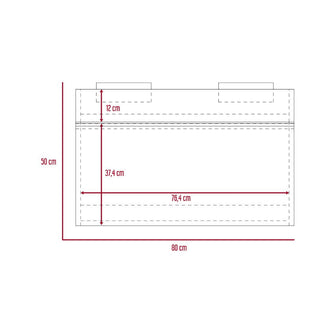 Mueble para Lavamanos Celey, Gris, con Amplio Cajón Para Guardar Objetos de Aseo