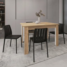 Combo Zenda, Incluye Comedor y 4 Sillas Con Espaldar En Color Negro