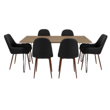 Combo Comedor Bomira, Miel, Wengue y Café Claro, Incluye Comedor y 6 Sillas