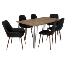 Combo Comedor Bomira, Miel, Wengue y Café Claro, Incluye Comedor y 6 Sillas