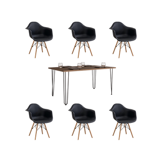 Combo Comedor Lani , Incluye Comedor y 6 sillas
