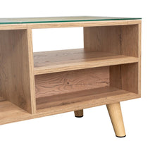 Mesa de centro Natura, Macadamia, con amplia superficie superior