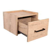 Mesa de Noche Flotante Boa, Macadamia, Con Espacio Para Colocar Objetos Decorativos ZF X2