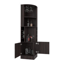 Bar Esquinero Ascher, Kronos Nogal, con Dos Puertas y Porta Copas ZF