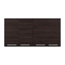 Gabinete Superior Frello 120, Nogal, con Cuatro Puertas Batientes ZF