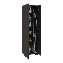 Mueble de Aseo Blake, Kronos Nogal, Incluye Colgador para Escobas y Variedad de Entrepaños ZF