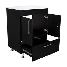 Mueble para Lavamanos Homer, Wengue, con Un Cajón y Dos Puertas Batientes