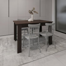 Combo Vivent, Incluye comedor y 4 Sillas Con espaldar Color Gris Oscuro