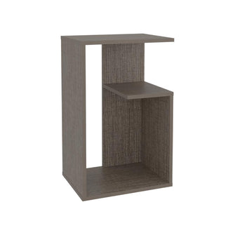 Mesa Auxiliar Evert, Olmo, con diseño moderno y espacio para ubicar objetos