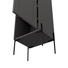 Organizador de Baño Weist, Plata Oscuro, con Patas Metálicas en Color Negro