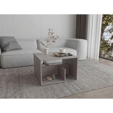 Mesa Auxiliar Evert, Positano, con diseño moderno y espacio para ubicar objetos ZF