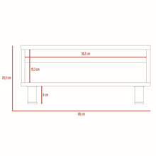 Mueble Multiusos Pity, Beige, con Patas En Acero Cromado